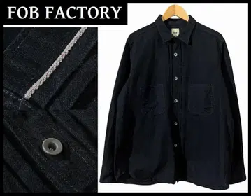 XL 새상품급 FOB팩토리 F3484 탄광 블랙 데님 셔츠 블랙