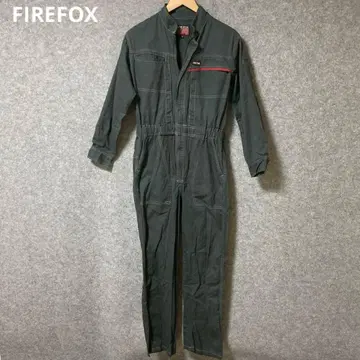 FIREFOX 다크 그레이 오버롤 집업 점프수트