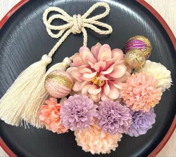 성인식 일본 의류 후리소데 시치고산 머리 장식 세트