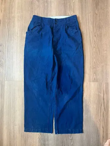 프렌치 차이나 워크 팬츠 인디고 유로 코튼 빈티지