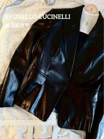 미사용 새상품 브루넬로쿠치넬리 내퍼 가죽 포멀 자켓 38