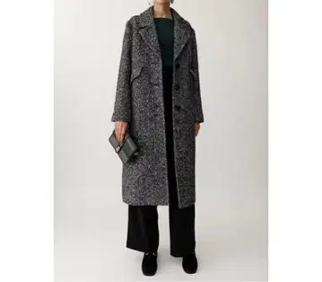 마우지 MOUSSY 헤링본 체스터 코트 S