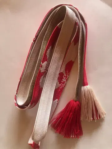 성인식 후리소데 허리띠 평직 순수 실크 소우비엔