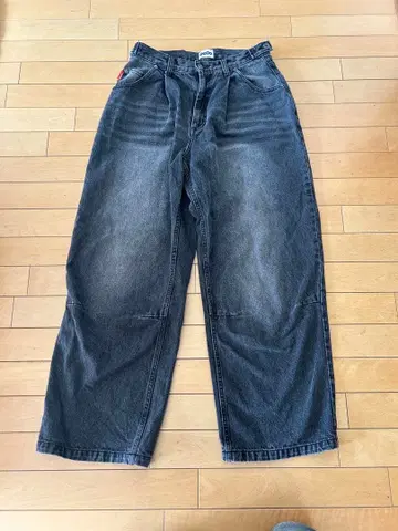 9090 배기 데님 블랙 sizeL