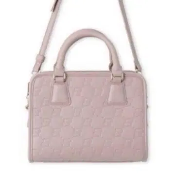 셀포드 핑크 핸드백 엠보싱 스퀘어 백