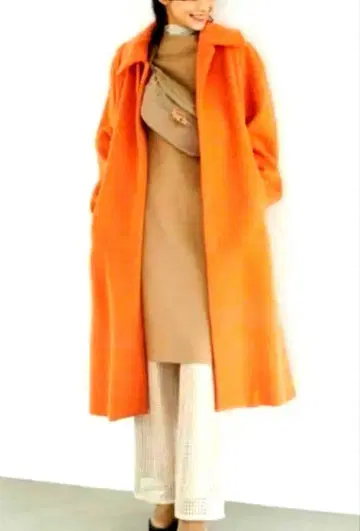 LOUNIE 루니 샤기 롱 코트 36 1회만 사용