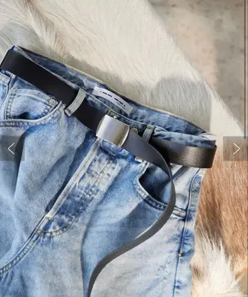 윔 가젯 [ Hoaw. ] 가죽 GI 벨트 블랙 whim gazette