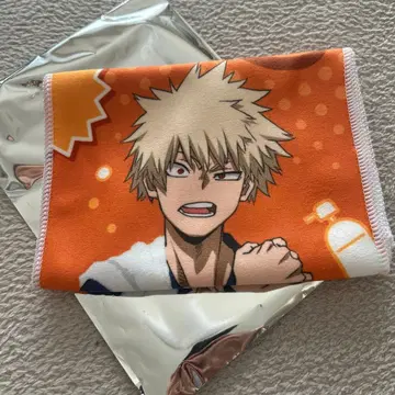 극락탕 콜라보 입장 특전 타월 바쿠고 카츠키