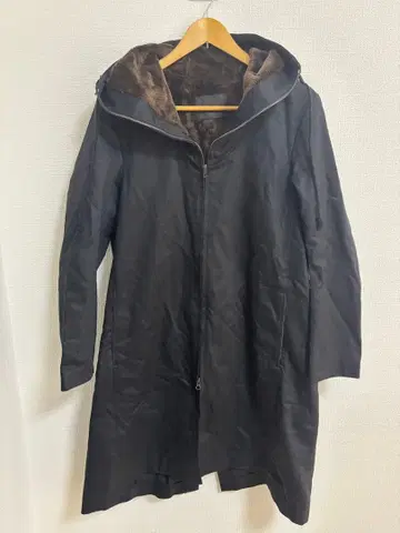 Sanctum 모즈 코트 보아 안감 롱 기장 블랙 1 후드 부착 일본제