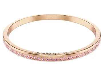 [ 박스 포함 ] SWAROVSKI Connexus 뱅글 핑크 골드