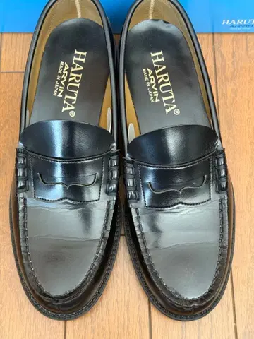 HARUTA 6550 블랙 로퍼 26.5cm 남성용 박스 포함