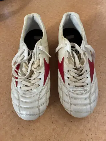 MIZUNO 미즈노 축구 스파이크 24.5cm 화이트 x 빨간색