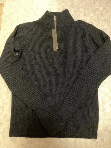 폴스미스 하프 지퍼 니트 스웨터 블루종