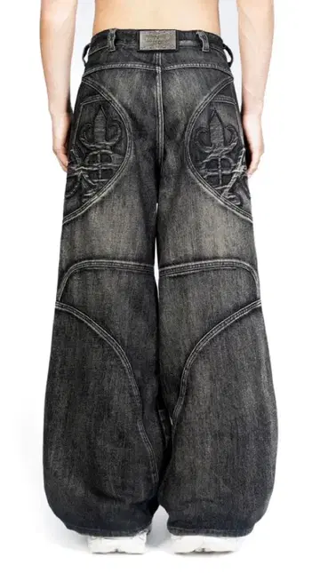 [즉완품] 블랙 와이드 스트레이트 데님