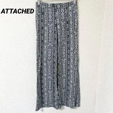 선착순 ATTACHED 와이드 팬츠 블랙 화이트 라프