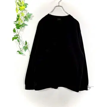 그린 라벨 릴랙싱 맨투맨 (M) 노움코어 블랙 홈웨어