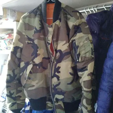 ALPHA INDUSTRIES MA-1 플라이트 자켓 M 카모플라쥬