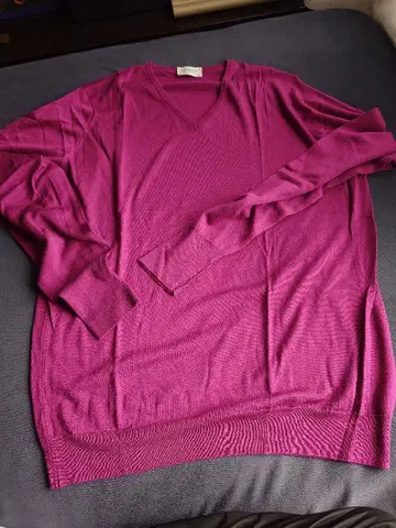 JOHN SMEDLEY 마젠타 니트 스웨터 XXL