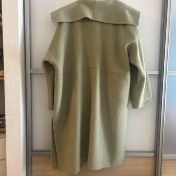 미라 오웬 Mira Owen 옷깃 디자인 하프 코트 피스타치오 그린 L