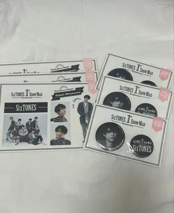 SixTONES 마츠무라 호쿠토 캔 배지 스티커 3종 세트