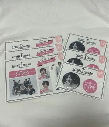 SixTONES 쿄모토 타이가 캔뱃지 스티커 3종 세트