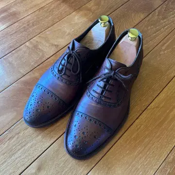 MAGNNANI (이탈리아) 브라운 가죽 윙팁 드레스 슈즈