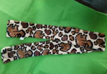 디즈니랜드 머플러 미니 레오파드 무늬 넥워머 미키