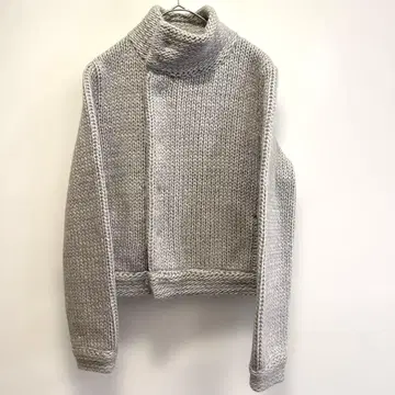 갤러리 바이 니트 자켓 라이트 그레이