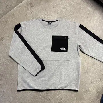 THE NORTH FACE 그레이 맨투맨 ( 얇은 소재 )