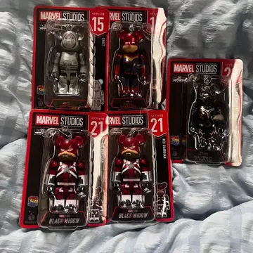 베어브릭 마블 스튜디오 해피 복권 5개 세트