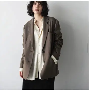 aere 아에레 오버사이즈 테일러드 재킷, 브라운, 38