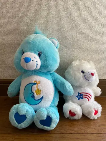 케어베어 봉제 인형 파랑과 화이트