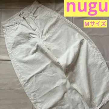 여성용 nugu 리본 백 포켓 슈퍼 벌룬 코튼 팬츠 M 사이즈