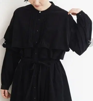 케이프 롱 원피스 코듀로이