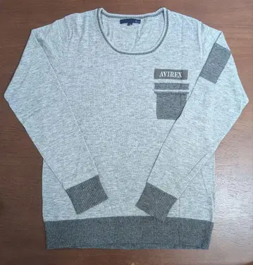 AVIREX 그레이 긴팔 니트 여성용