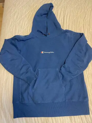 Champion 네이비 후드 부착 후드티 XL