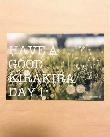 마츠시타 코헤이 HAVE A GOOD KIRAKIRA DAY 엽서