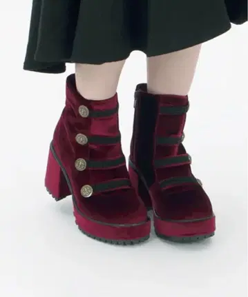 axes 나폴레옹 부츠 S 와인 레드