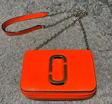 MARC JACOBS 체인 숄더/스냅샷 오렌지
