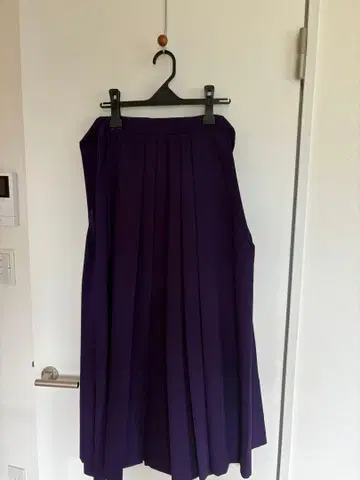 보라색 플리츠 하카마