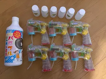 라이트업 버블건 6개와 버블액 세트