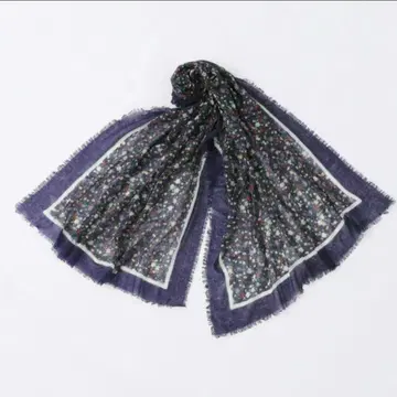 티에두르 알바 캐시미어 100% 포근한 에어리 스톨 플라워