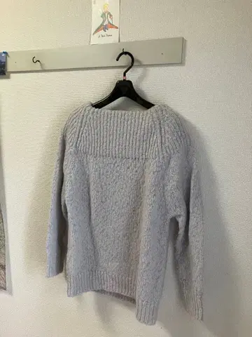 새상품급 23구 로빙 슬라브 니트 알파카 울 스웨터