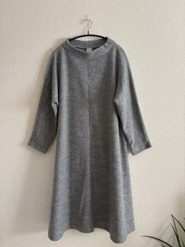 샹브르 드 샴 원피스 그레이 니트 원피스