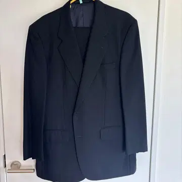 SHIFLEX 네이비 스트라이프 비즈니스 정장 자켓