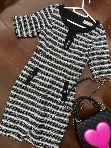 Sobre 니트 트위드 원피스 가격 인하 불가