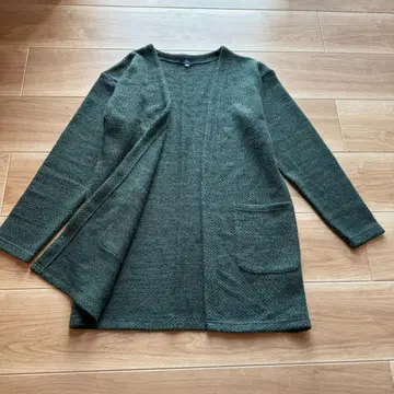 새상품급 아이템즈 어반 리서치 가디건 가운 니트 그린 40