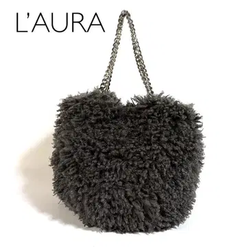 [ 새상품급 ] L'AURA 라 퍼 체인 숄더 그레이 이탈리아제