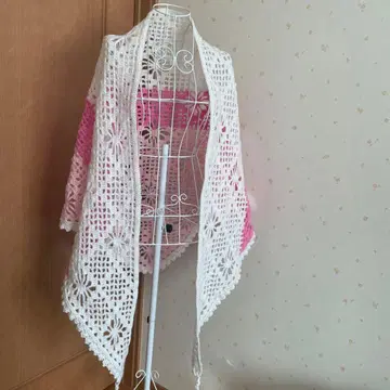 발레 숄 삼각형 숄 핸드메이드