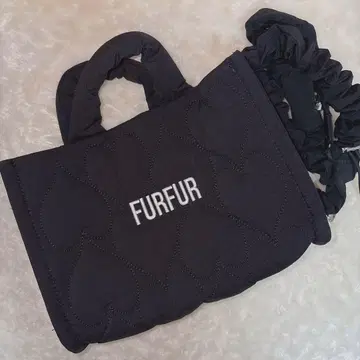 FURFUR 하트 퀼팅 백